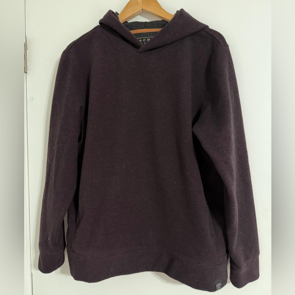 Jachs New York Dark Burgundy Wool Blend  Hoodie Men’s Small